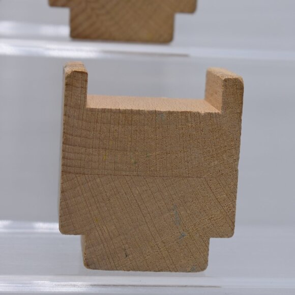 Lot of 4 Wooden 2.5" Risers Tunnel Bridge Supports Compatible Thomas/Brio/Ikea - Picture 5 of 10